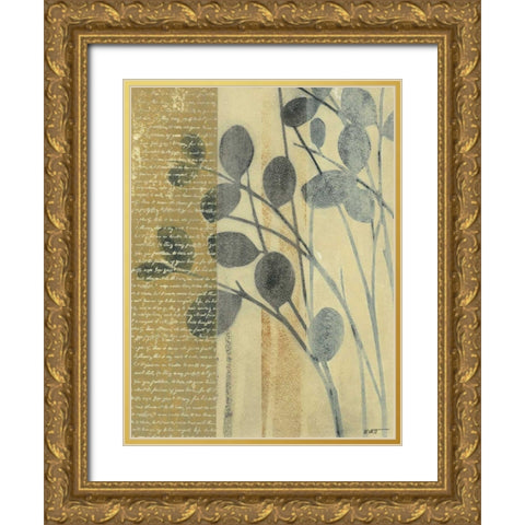 Whisper I Gold Ornate Wood Framed Art Print with Double Matting by Wyatt Jr., Norman