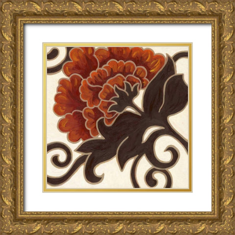 Lynne I Gold Ornate Wood Framed Art Print with Double Matting by Deans, Karen