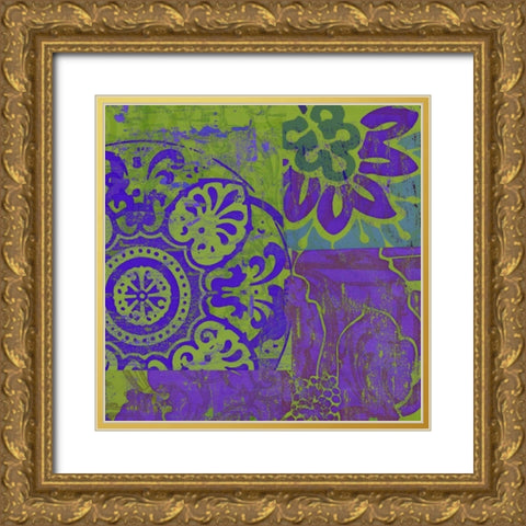 Royal Jewels I Gold Ornate Wood Framed Art Print with Double Matting by Mountain, Ricki