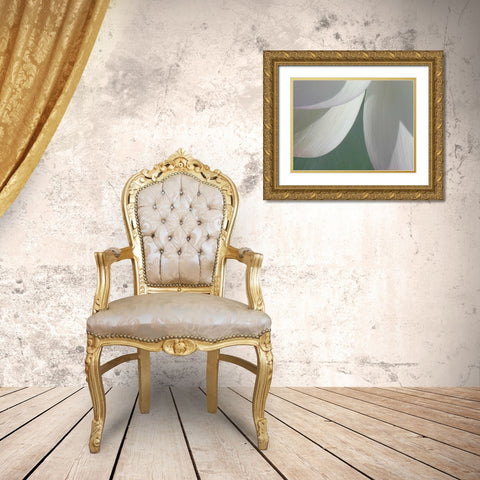 Lotus Detail I Gold Ornate Wood Framed Art Print with Double Matting by Christensen, Jim