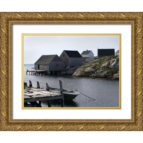 Coastal Shore I Gold Ornate Wood Framed Art Print with Double Matting by Christensen, Jim