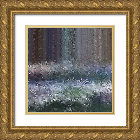 Waterfall I Gold Ornate Wood Framed Art Print with Double Matting by Harrington, Danielle