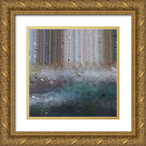 Waterfall II Gold Ornate Wood Framed Art Print with Double Matting by Harrington, Danielle