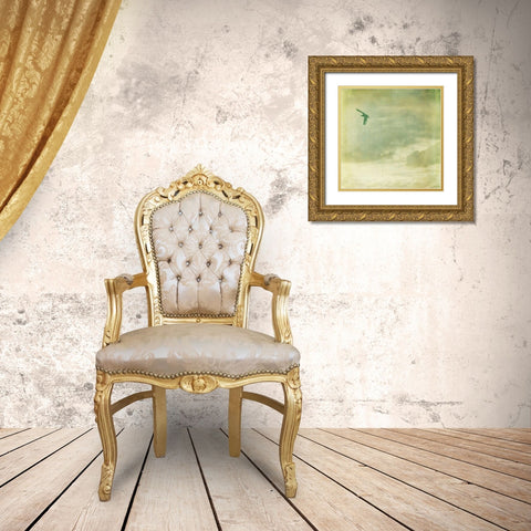 Did you Forget II Gold Ornate Wood Framed Art Print with Double Matting by Jorgensen, Jennifer