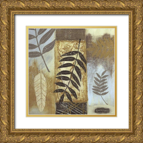Patterns of Nature I Gold Ornate Wood Framed Art Print with Double Matting by Russell, Wendy