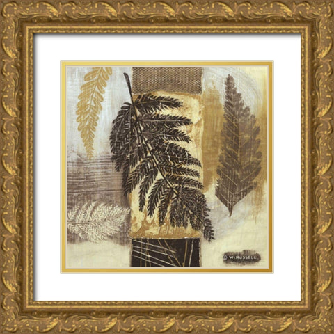 Patterns of Nature III Gold Ornate Wood Framed Art Print with Double Matting by Russell, Wendy
