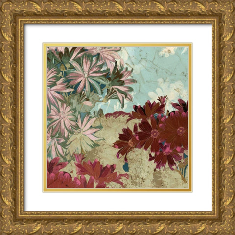 Tokyo Rose I Gold Ornate Wood Framed Art Print with Double Matting by Vision Studio