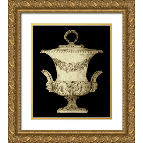 Garden Antiquities III Gold Ornate Wood Framed Art Print with Double Matting by Vision Studio