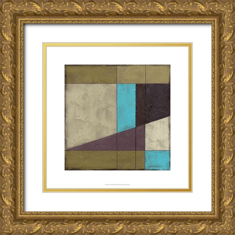 Geometric Sketch II Gold Ornate Wood Framed Art Print with Double Matting by Goldberger, Jennifer