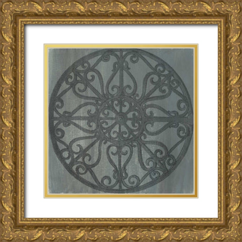 Decorative Elegance V Gold Ornate Wood Framed Art Print with Double Matting by Harper, Ethan