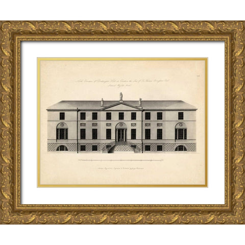 Antique Façade II Gold Ornate Wood Framed Art Print with Double Matting by Richardson