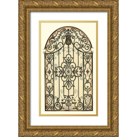 Printed Majestic Gateway II Gold Ornate Wood Framed Art Print with Double Matting by Vision Studio