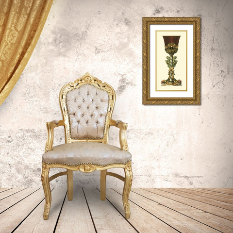 Elongated Goblet I Gold Ornate Wood Framed Art Print with Double Matting by Giardino, Giovanni