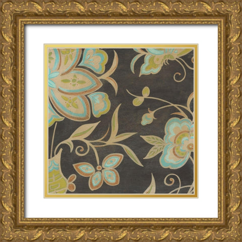 Heirloom Floral II Gold Ornate Wood Framed Art Print with Double Matting by Vess, June Erica