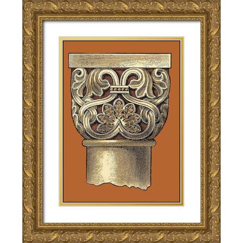 Graphic Capital II Gold Ornate Wood Framed Art Print with Double Matting by Vision Studio