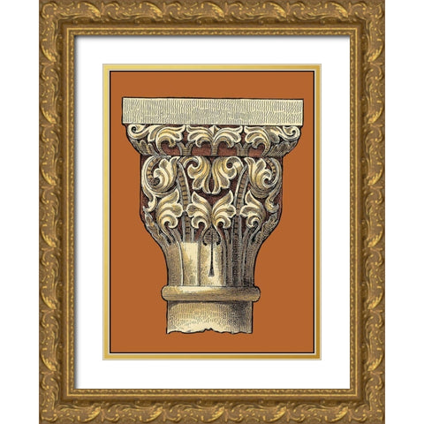 Graphic Capital III Gold Ornate Wood Framed Art Print with Double Matting by Vision Studio