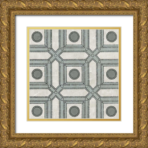 Caisson III Gold Ornate Wood Framed Art Print with Double Matting by Vision Studio