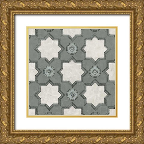 Caisson IV Gold Ornate Wood Framed Art Print with Double Matting by Vision Studio