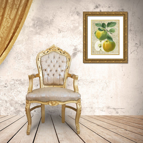 Orchard Medley I Gold Ornate Wood Framed Art Print with Double Matting by Vision Studio