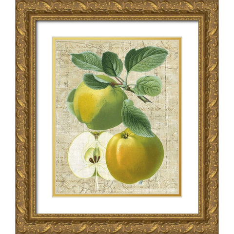 Orchard Medley I Gold Ornate Wood Framed Art Print with Double Matting by Vision Studio