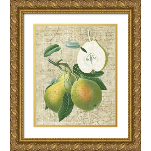 Orchard Medley II Gold Ornate Wood Framed Art Print with Double Matting by Vision Studio