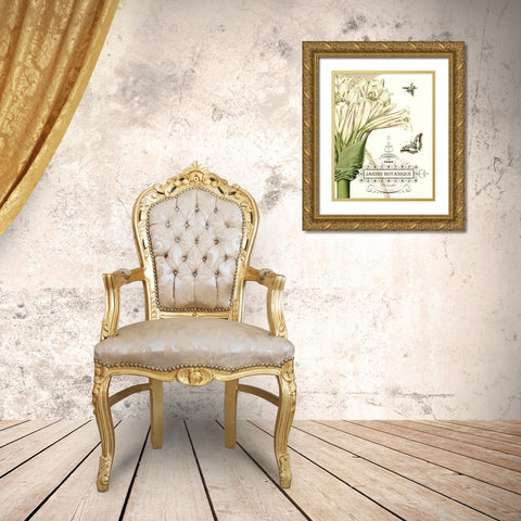 Jardin Botanique II Gold Ornate Wood Framed Art Print with Double Matting by Vision Studio