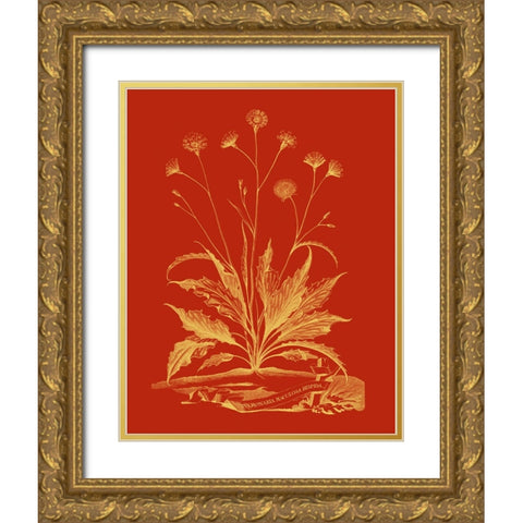 Paprika Bouquet III Gold Ornate Wood Framed Art Print with Double Matting by Vision Studio