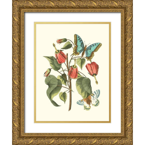 Midsummer Floral I Gold Ornate Wood Framed Art Print with Double Matting by Vision Studio