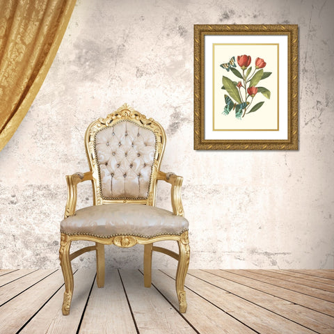 Midsummer Floral II Gold Ornate Wood Framed Art Print with Double Matting by Vision Studio