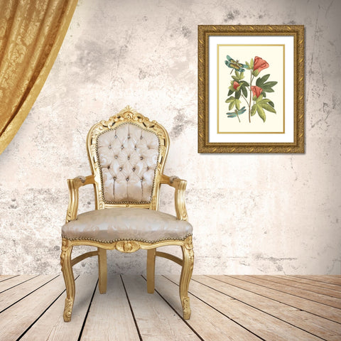 Midsummer Floral III Gold Ornate Wood Framed Art Print with Double Matting by Vision Studio