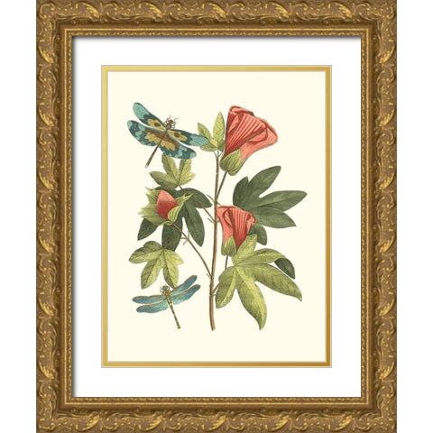 Midsummer Floral III Gold Ornate Wood Framed Art Print with Double Matting by Vision Studio