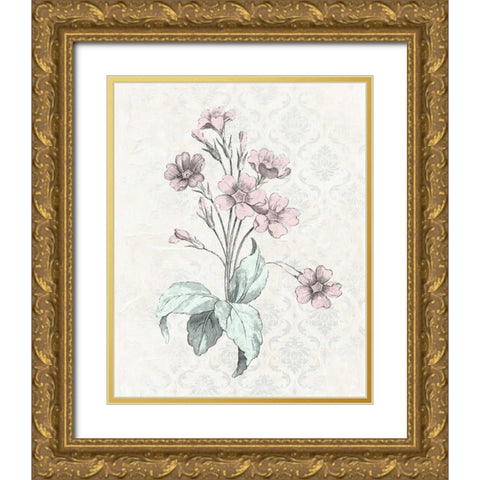 Victorian Blooms IV Gold Ornate Wood Framed Art Print with Double Matting by Vision Studio