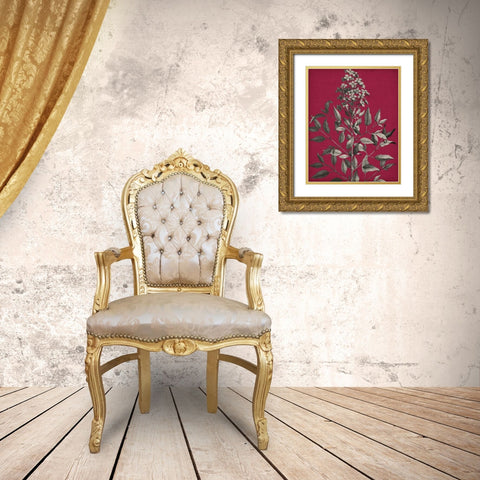 Vivid Chintz IV Gold Ornate Wood Framed Art Print with Double Matting by Vision Studio