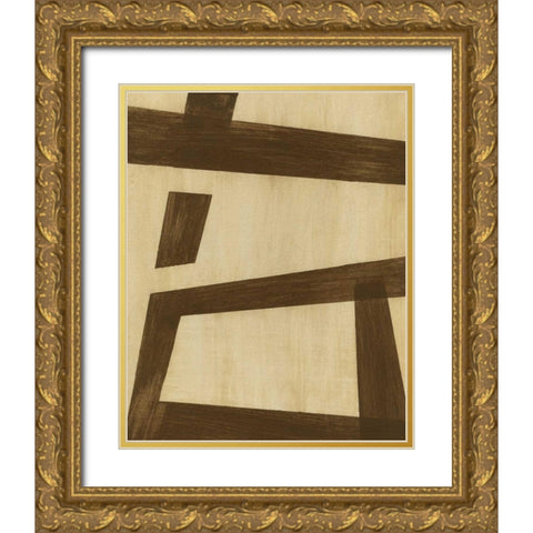 Inversion I Gold Ornate Wood Framed Art Print with Double Matting by Vision Studio