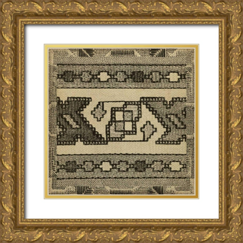 Kuba Detail IV Gold Ornate Wood Framed Art Print with Double Matting by Vision Studio