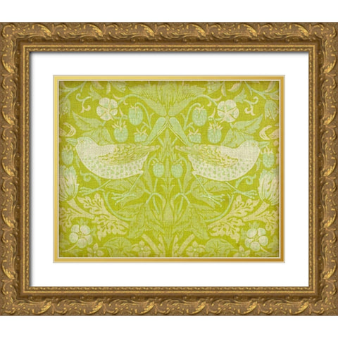 Citrus Chintz II Gold Ornate Wood Framed Art Print with Double Matting by Vision Studio