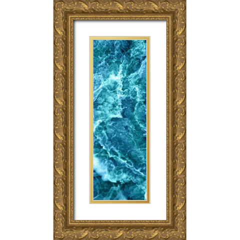 Sea Spray III Gold Ornate Wood Framed Art Print with Double Matting by Vision Studio