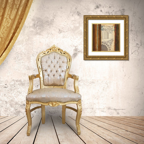 Architectural Archive II Gold Ornate Wood Framed Art Print with Double Matting by Vision Studio