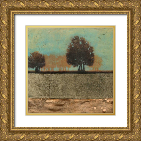 Embellished Mediterran. Twilight II Gold Ornate Wood Framed Art Print with Double Matting by Vision Studio