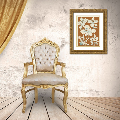 Leaves from Nature IV Gold Ornate Wood Framed Art Print with Double Matting by Vision Studio