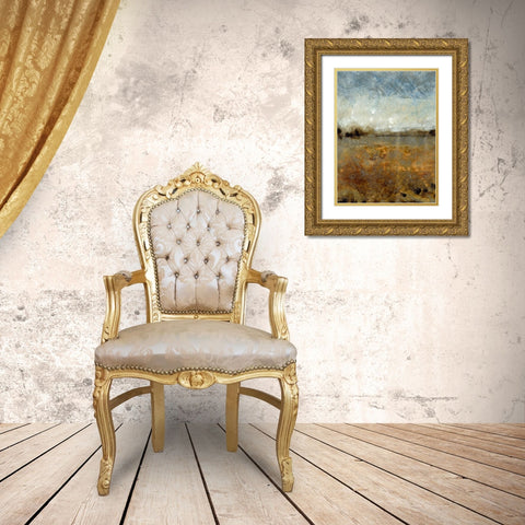 Free Range I Gold Ornate Wood Framed Art Print with Double Matting by OToole, Tim