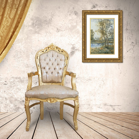 Ethereal Waters II Gold Ornate Wood Framed Art Print with Double Matting by OToole, Tim