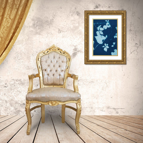Cyanotype No.11 Gold Ornate Wood Framed Art Print with Double Matting by Zarris, Chariklia