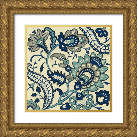 Cornelia Chintz I Gold Ornate Wood Framed Art Print with Double Matting by Zarris, Chariklia