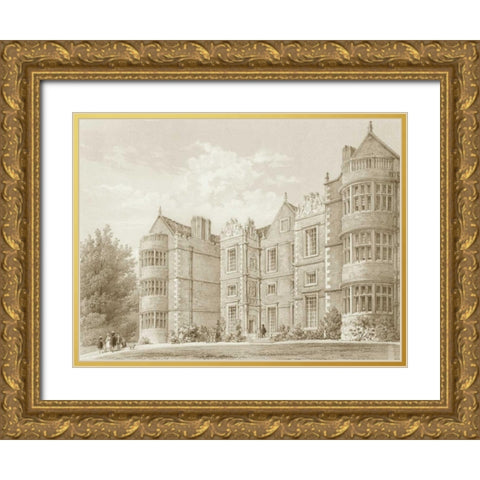Burton Agnes Yorkshire Gold Ornate Wood Framed Art Print with Double Matting by Richardson