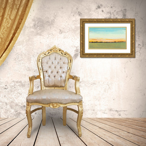 Morning in the Meadow I Gold Ornate Wood Framed Art Print with Double Matting by OToole, Tim
