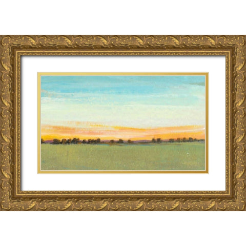 Morning in the Meadow I Gold Ornate Wood Framed Art Print with Double Matting by OToole, Tim