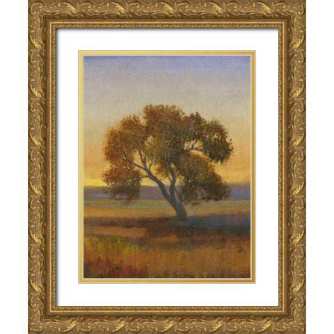 Firelight I Gold Ornate Wood Framed Art Print with Double Matting by OToole, Tim
