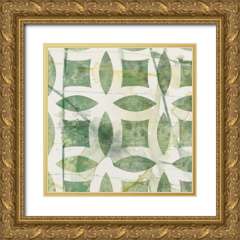Metric Link VI Gold Ornate Wood Framed Art Print with Double Matting by Goldberger, Jennifer