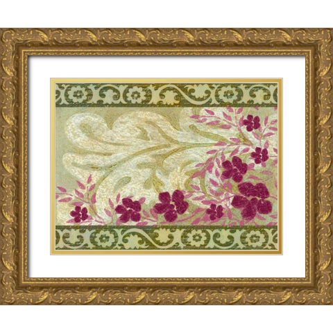Rococo Celebration I Gold Ornate Wood Framed Art Print with Double Matting by Vision Studio